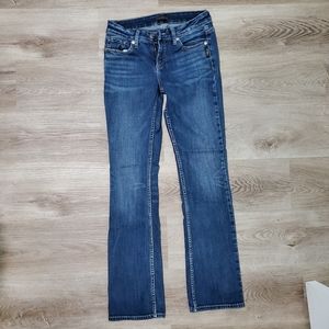 Silver elyse slim bootcut jeans